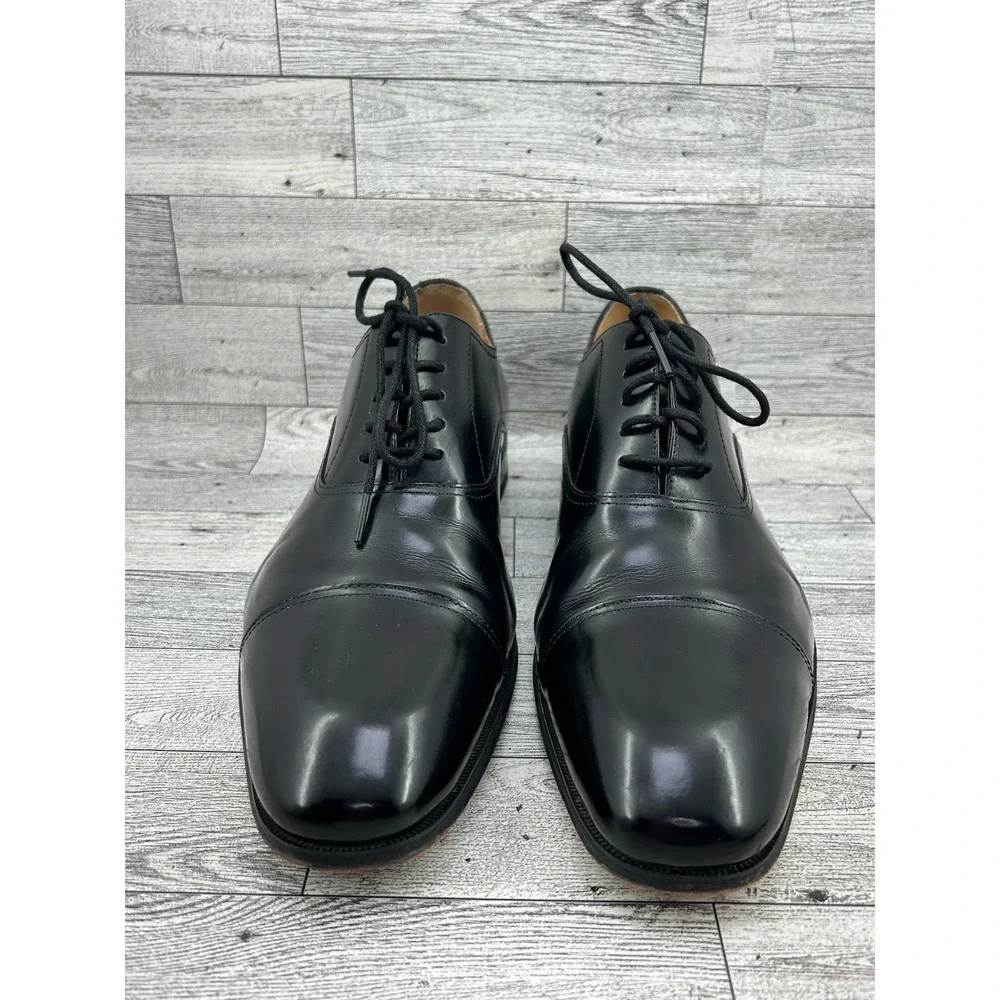 Florsheim Men Black Leather Cap‎ Toe Oxford Dress Shoes 11339-001 Size 9D